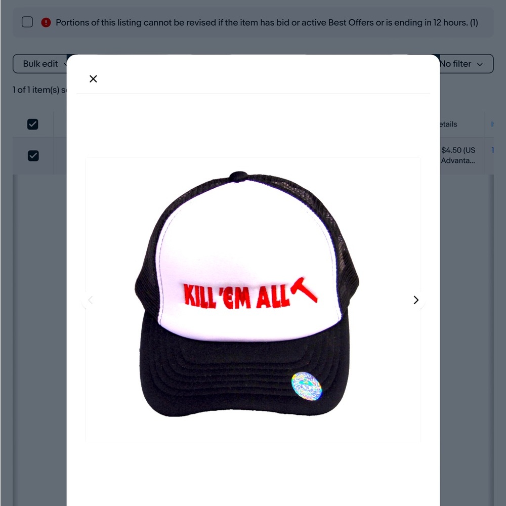 Metallica trucker hat